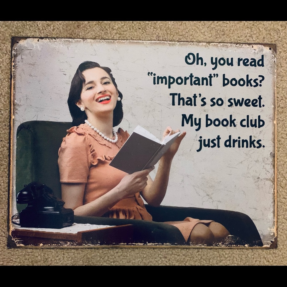 Metal Sign for Book Lovers!